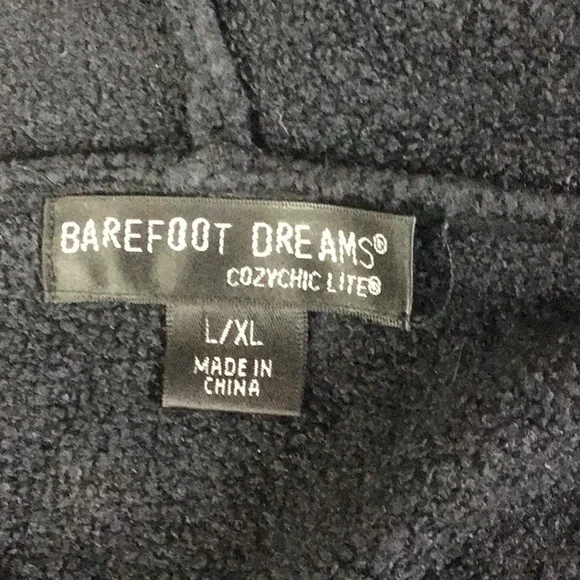 Barefoot Dreams CozyChic Lite Black Cardigan Size L/XL - Picture 5 of 6